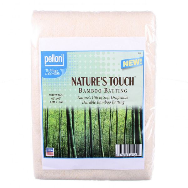 Nature's Touch Bamboo-Cotton Batting  60 x 60 inch - 152 cm