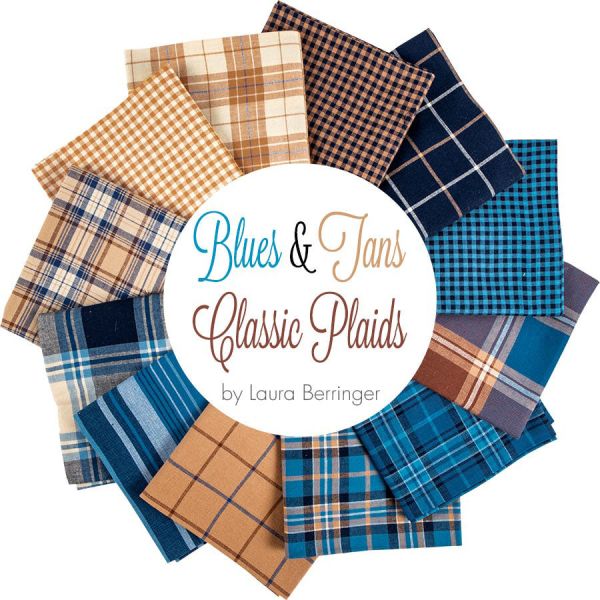Prepack Classic Plaids Blues & Tans by Laura Berringer 