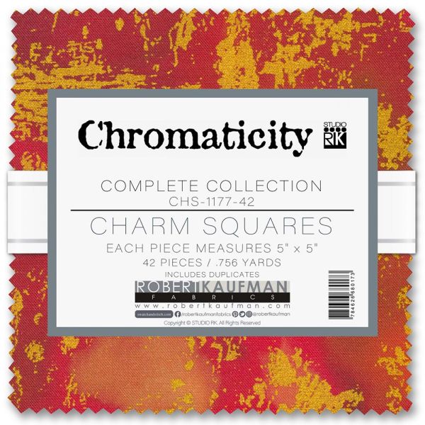 Charm Pack Chromaticity  - metallic pastels