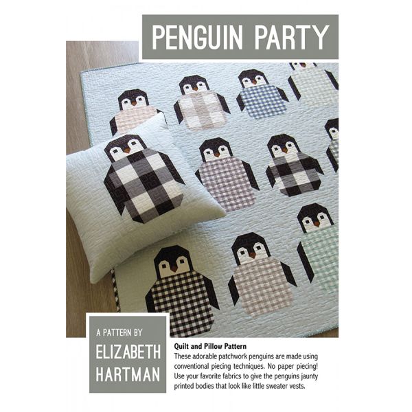 Quiltpatroon Penguin Party