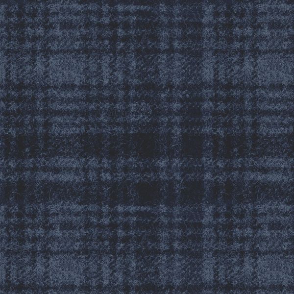 Woolies Windowpane Blue Flannel