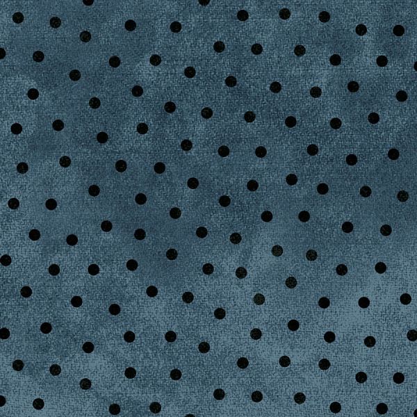 Woolies Blue Polka Dots  Flannel