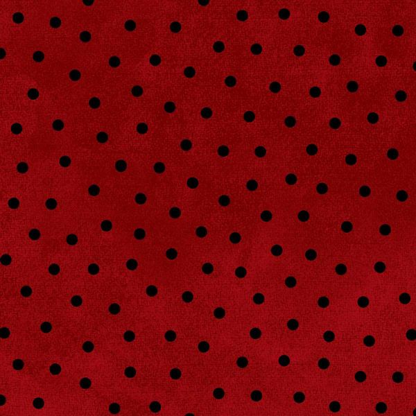 Flannel Red Polka Dots