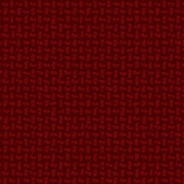 Dark Red Basket Weave Flannel