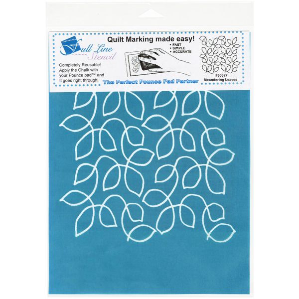 Quiltsjabloon Full Line - Meandering Leaves 1"inch