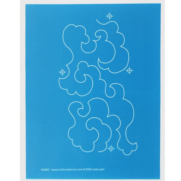 Quiltsjabloon Full Line meandering - Skies