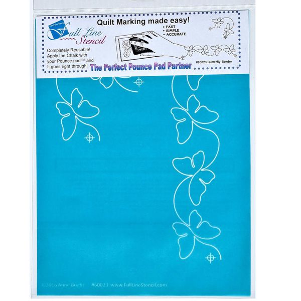 Quiltsjabloon Full Line - Butterfly Border - 2  inch