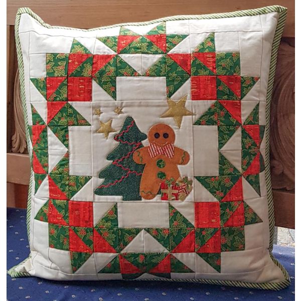 Quiltpakket Kerstkussen Gingerbread Men ChristmasTree