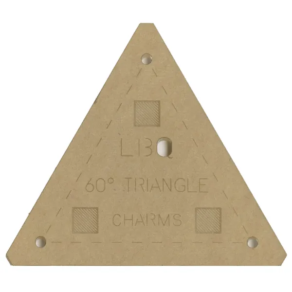Quiltliniaal  60 Degree Triangle Charms Template Charm - 2.5 inch