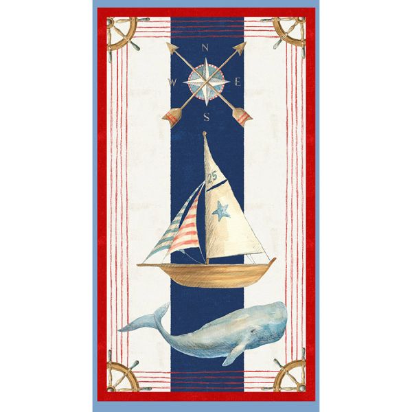 At the Helm  Nautical Panel