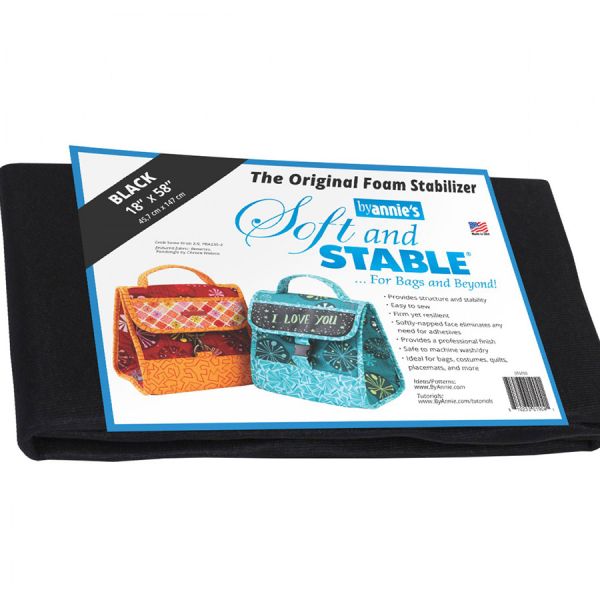 Soft and Stable foam - zwart -Small 18 x58 inch