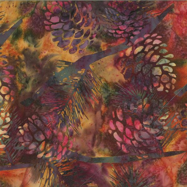 Hoffman Batik Mullberry Pineapples