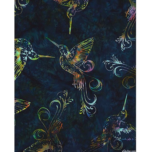 Hoffman Bali Batik  HummingBird Sapphire