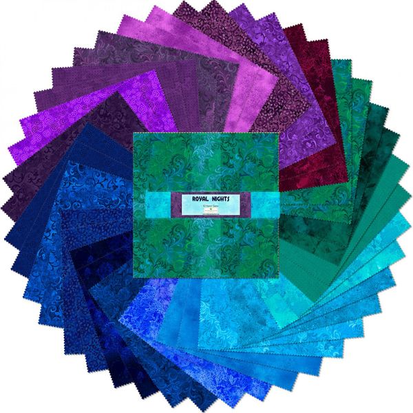 Layercake 10in Squares Royal Nights