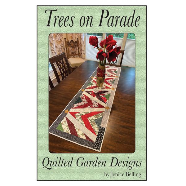 Quiltpatroon Trees on Parade loper 