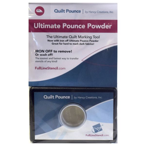 Quilt Pounce - wit - iron off