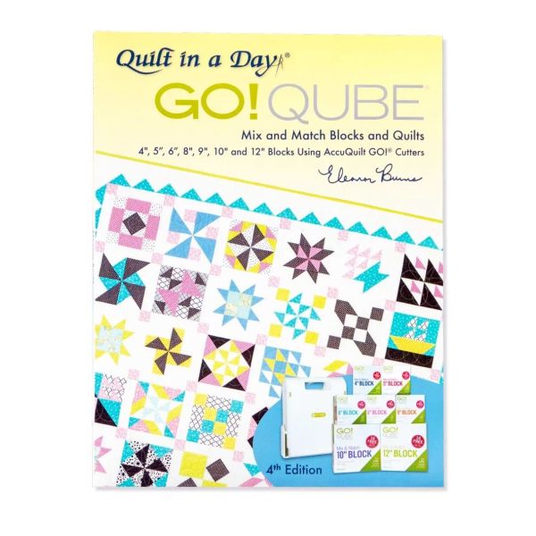 GO! Qube Mix & Match Blocks and Quilts Pattern Book by Eleanor Burns-4nd Edition
