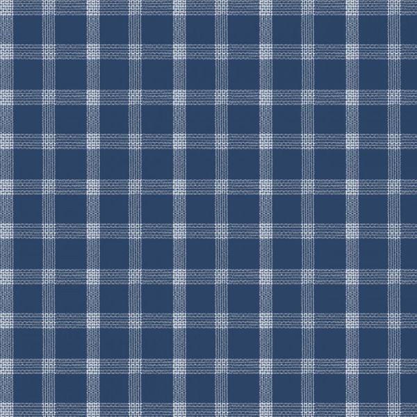Primo Plaid Blue indigo Checks - Laura Berringer