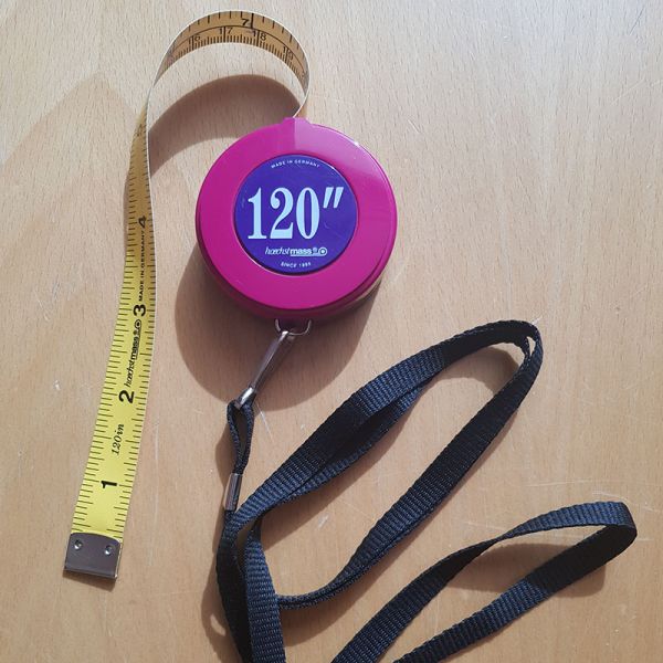 Rolcentimeter -meetlint 3mtr/120 inch met koord