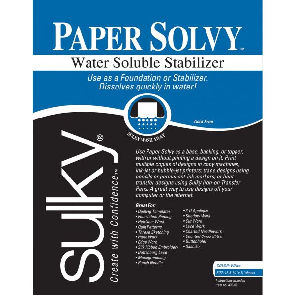 Sulky Paper Solvy