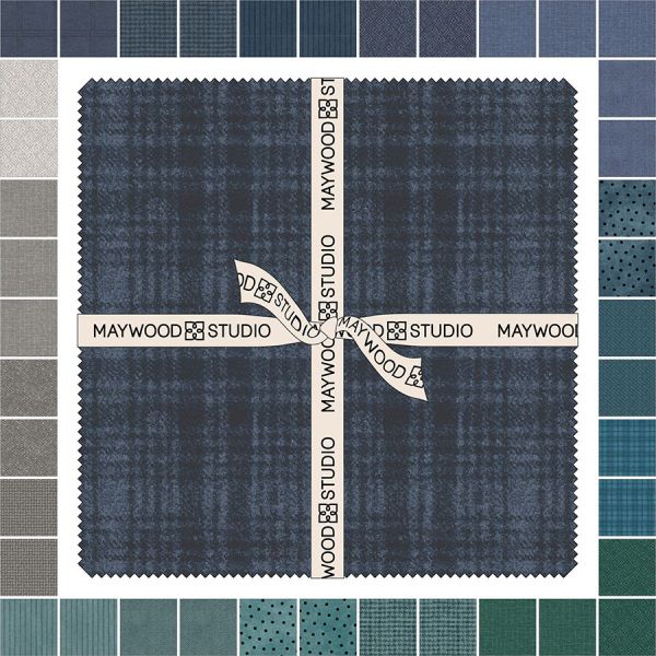 Layer Cake Woolies Flannel Stormy Seas 42 stuks