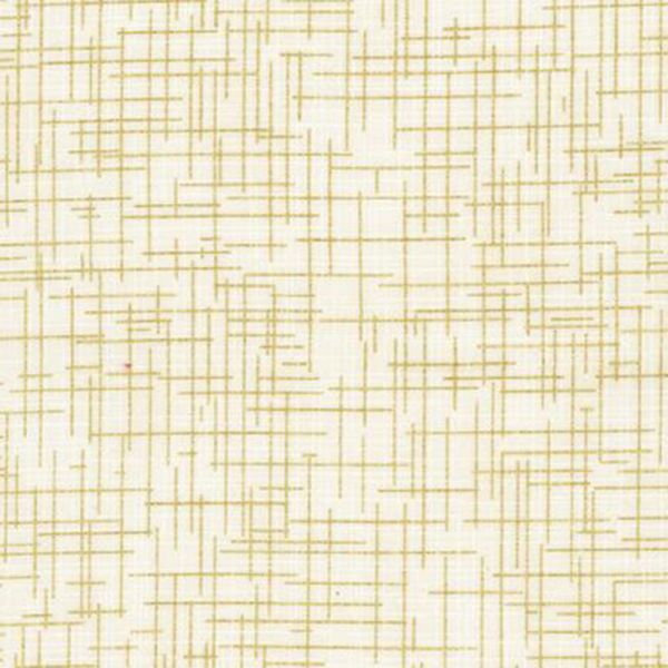 Cream Quilters Linen -met metallic