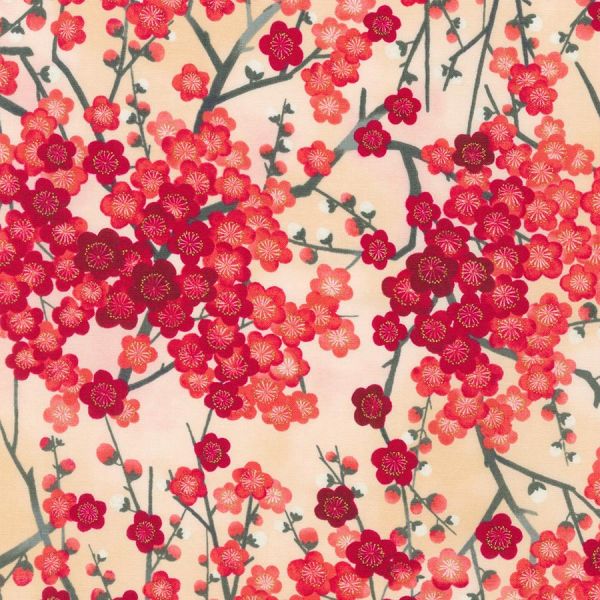 Floral  Cherry Blossom Imperial collection  - with metallic