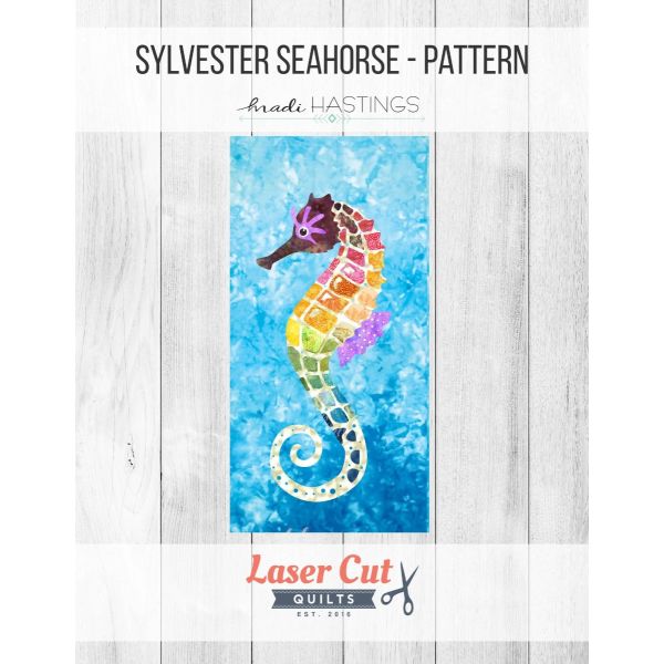 Sylvester Seahorse Applique Patroon - 20x 40 inch