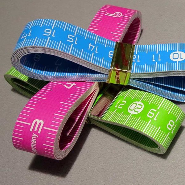 Centimeter neon kleur  - cm en inch maatgeving