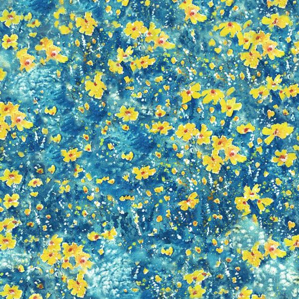 French Blue Flowers