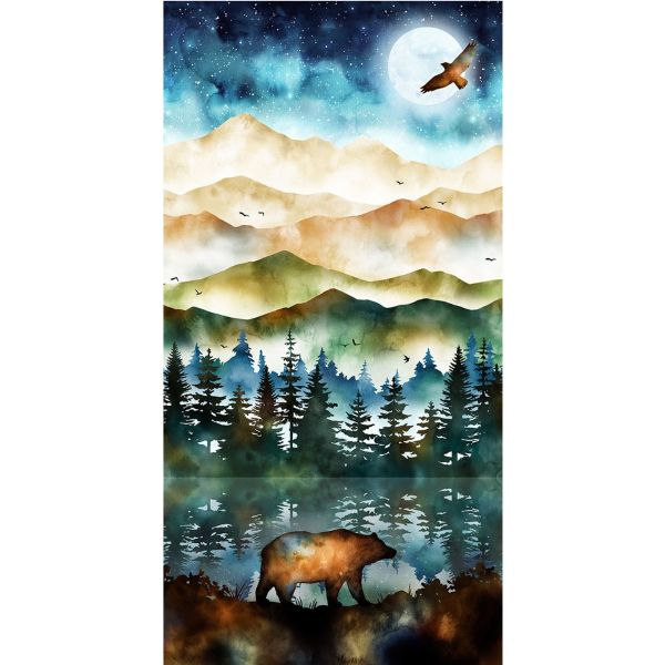 Hoffman Starry Nights Moonstruck  Panel 