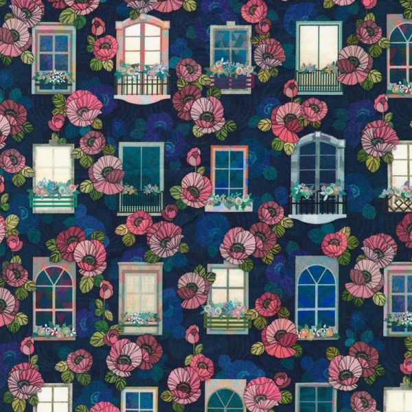 Happy Place Blue Windows