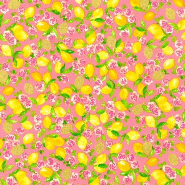 Roses and Lemonade Lemons Coral