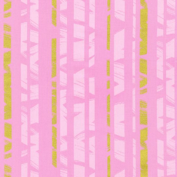 Brushy  with metallic Pink Stripes