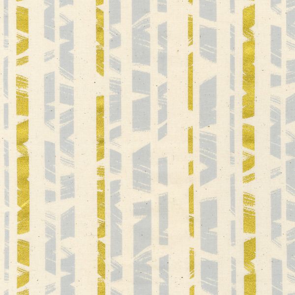 Brushy  with metallic Natural-Grey Stripes