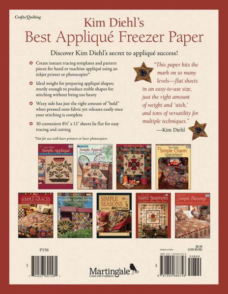 Kim Diehl's Best Applique Freezer Paper