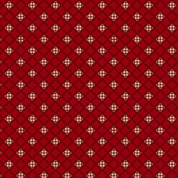 Kim Diehl Garnet Gingham Checks Lattice