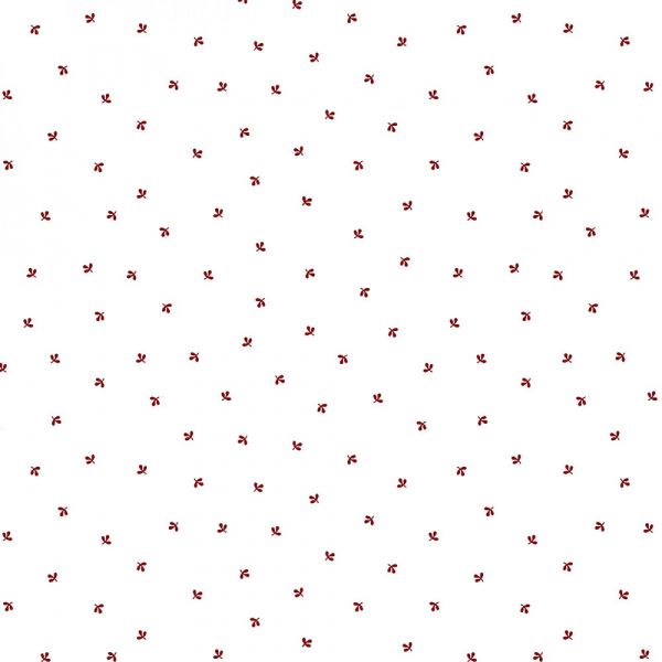 Kim Diehl White Tiny Leaves Toss